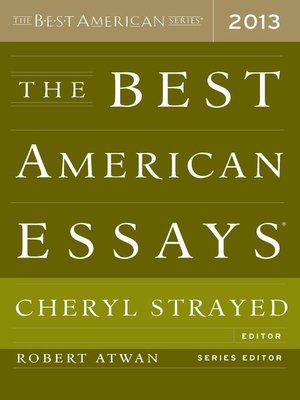 cover image of The Best American Essays 2013